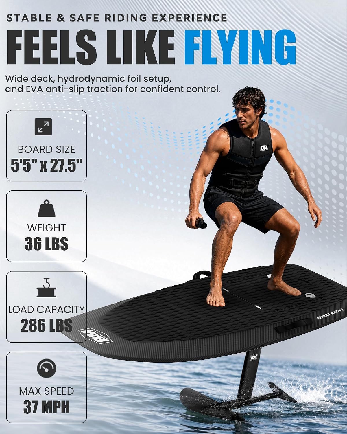 WaveX™ Electric Hydrofoil SurfBoard